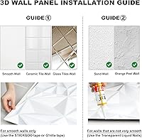 Vista 6 de STICKGOO Paneles de pared 3D negros para despegar y pegar, paneles de pared de PVC texturizado con diseño hexagonal, paneles de pared modernos