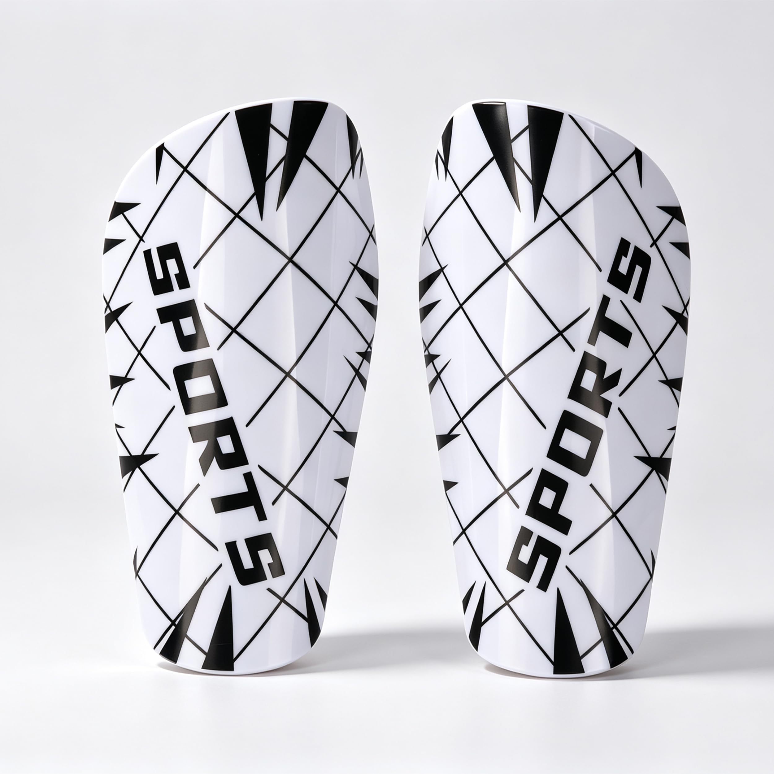 Shin Pads Boys Girls, Kids Shin Pads for Football, Aged 5-12 (Sports) (White)