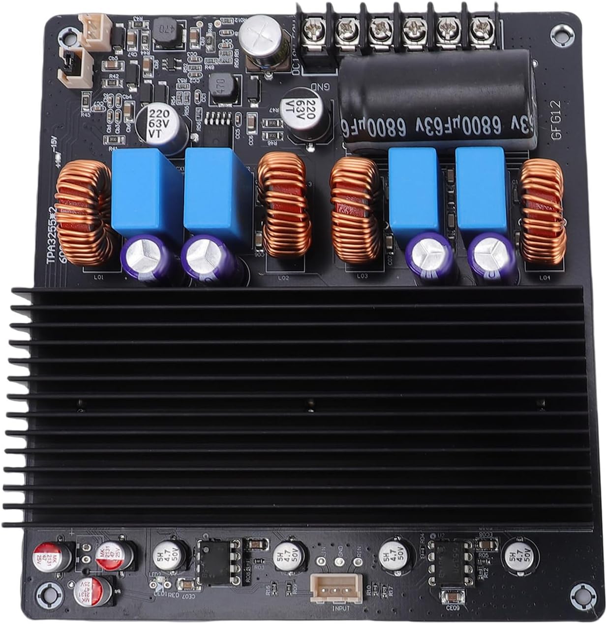 Sxhlseller TPA3255 Digital Amplifier Board Stereo 600W+600W, Dual Core Class D Amp Board with Low Distortion for Car Speaker Subwoofer Home Theater