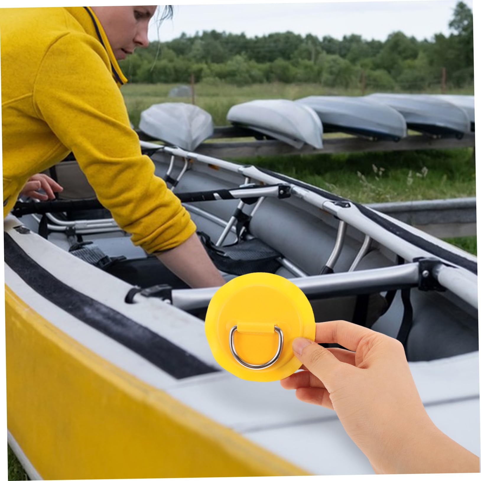 10stücke Kayak D-förmige Schnallen Aus Edelstahl Elastische Seilbefestigungen Für Kajak Und Kanufittings Für Stabilen Halt Und Einfache Installation