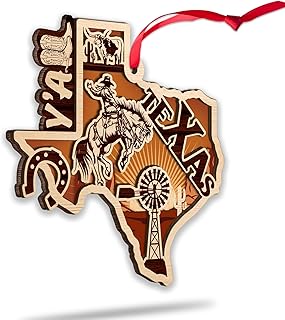 Western Texas Ornament 2025, Cowboy Boots & Hat Ornament, Western Gifts for Cowgirls Cowboys, Rodeo Sports Ornaments, Horse Riding Gifts for Her Him