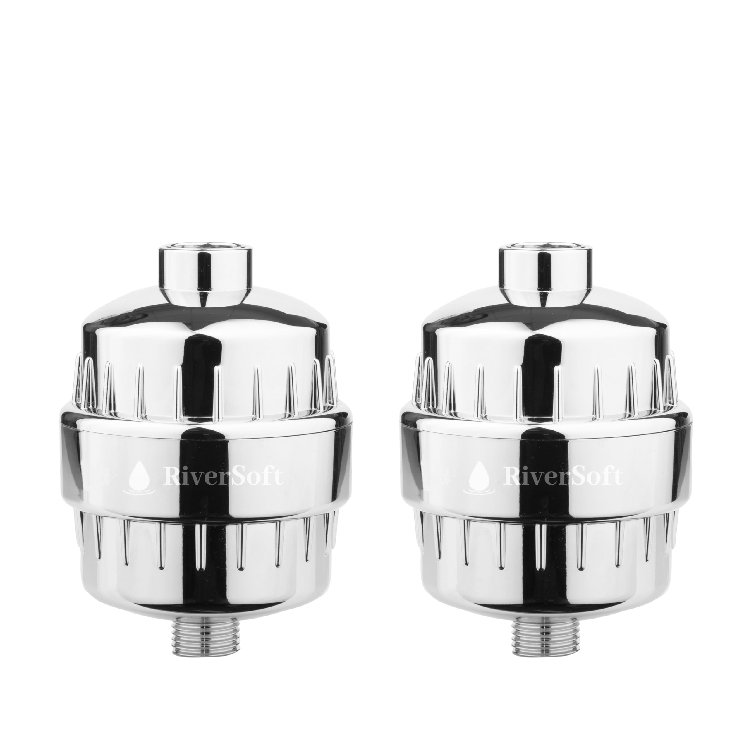 RIVERSOFT SF-15 PRO (pack of 2) shower and tap filter for hard water with 15 stage | Water Softener for Bathroom | Hard Water Filter (Pack of 2, Chrome) (B07XQKD4T5) Amazon Price History, Amazon Price Tracker