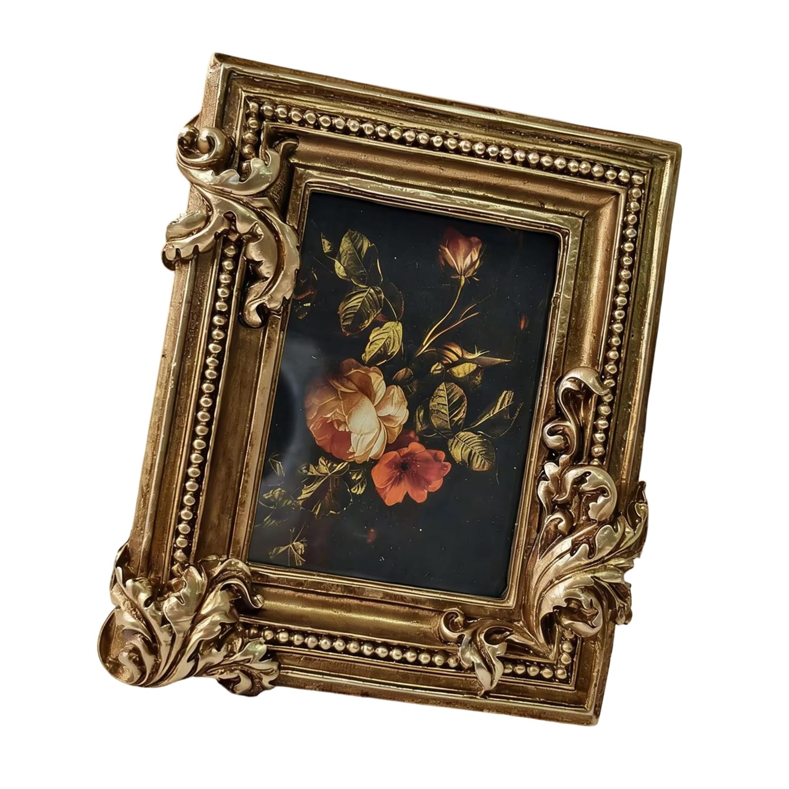 HZBB Beautiful Hollow Carved Resin Picture Frame Perfect for Wall or Table Display Home Deck Frame