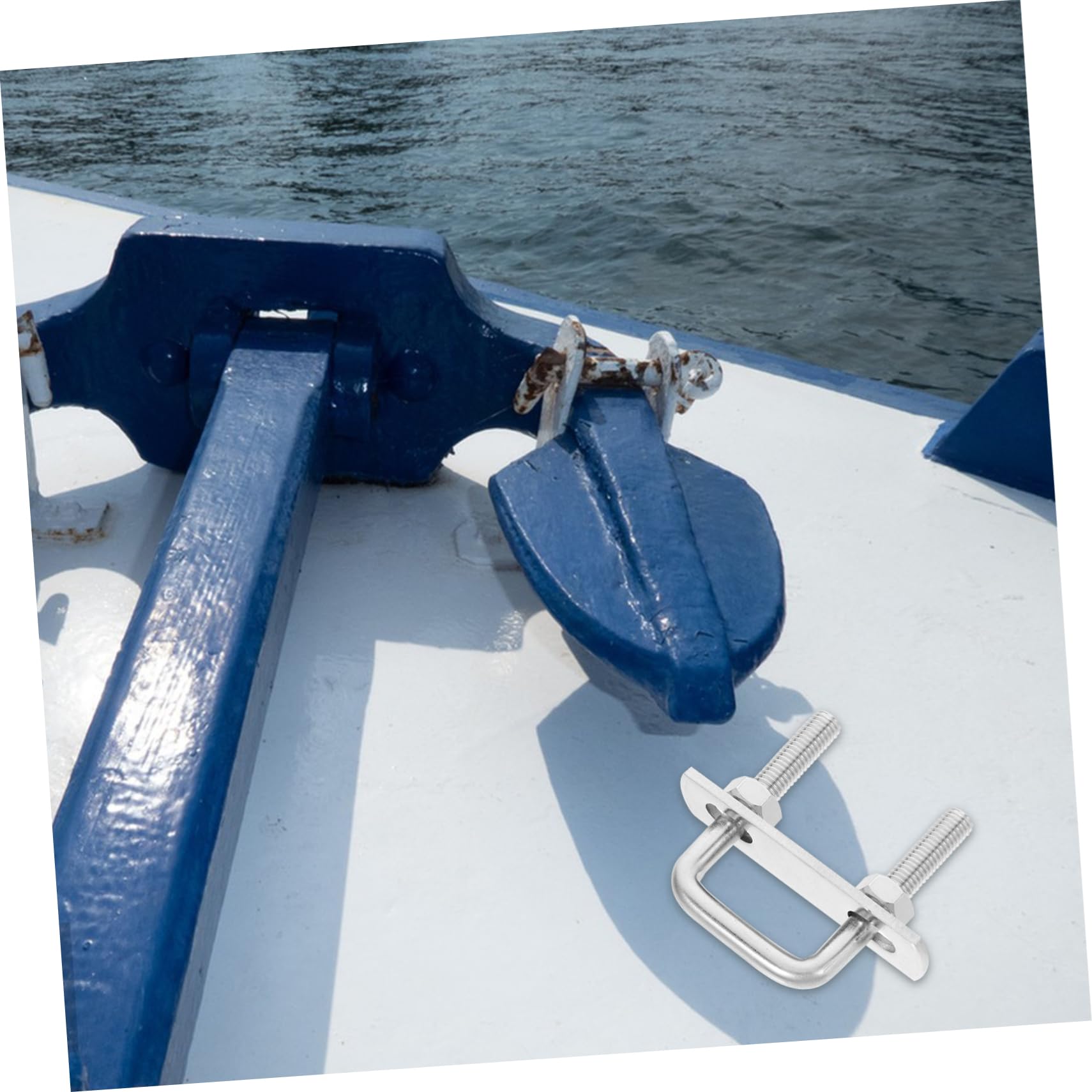 Unomor Stainless Steel U-Bolt Set u Shaped Bolts for Trailer Leaf Spring and Boat Attachment