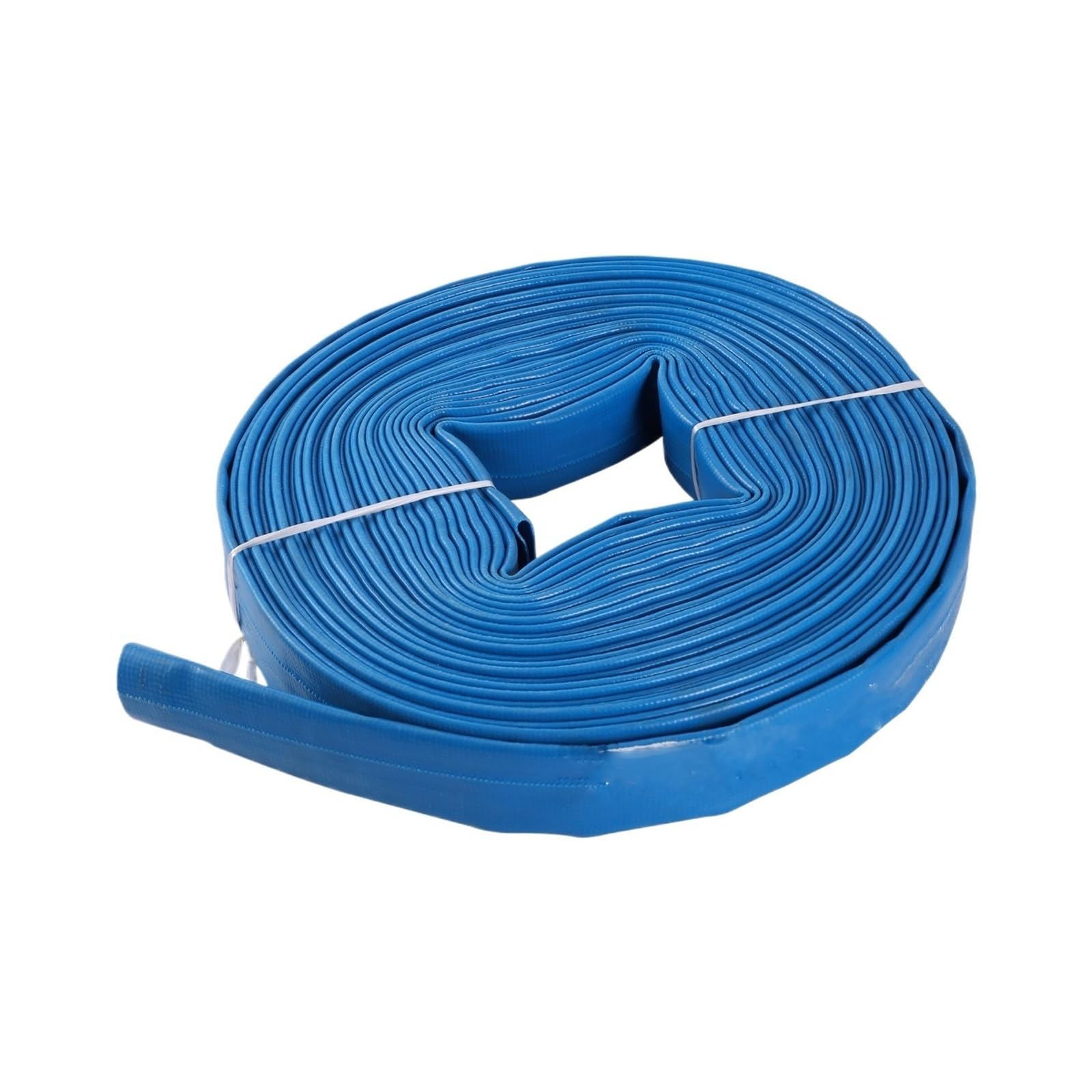 Manguera de riego agrícola de 1", 1,5" y 2" for riego de hortalizas y jardín, resistente, de PVC, plana, rollo de 5 m(1.5 inches)