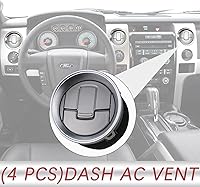 Vista 33 de TQPONLY Calentador de CA para salpicadero, conducto de aire, rejilla de ventilación (negro) compatible con Ford F150/2006-2008 Lincoln Mark LT