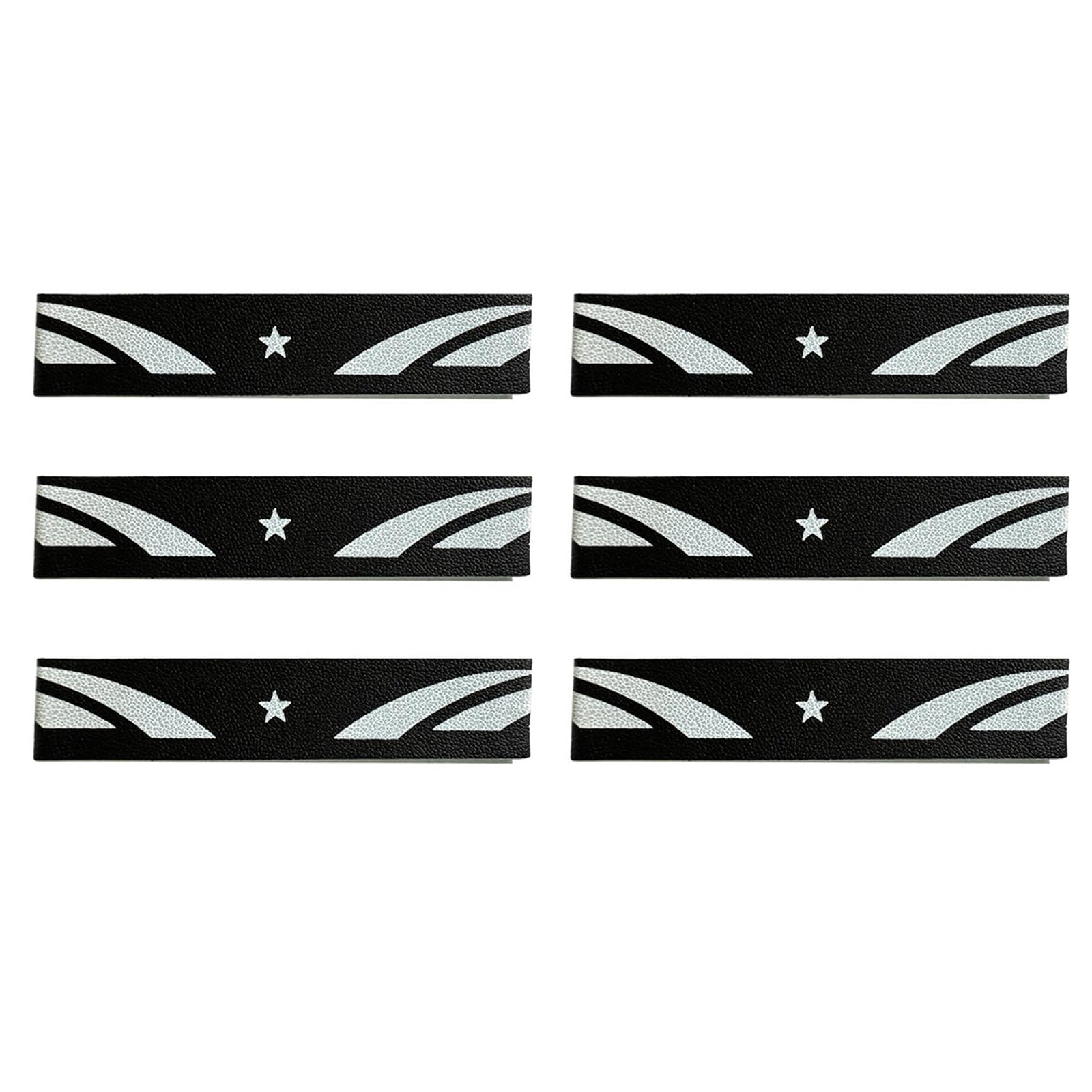 Bottone Badminton Racket Frame Protector Sticker Anti-Collision, Black