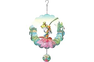 Lotus Frog Wind Spinners: Enchanting Outdoor Decor for Serenity and Joy