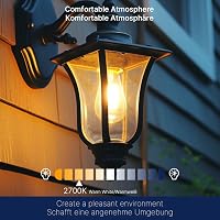 FLSNT E27 LED Vintage Izzó Mozgásérzékelős Automatikus 7W Meleg Fehér 2700K 2db 6