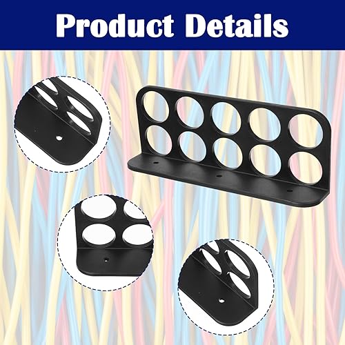 Miniatura 3 de Paquete de 20 soportes de cable para persecución de cables, soporte de cable para gestión organizada de cables eléctricos NMB, ahorro de tiempo de