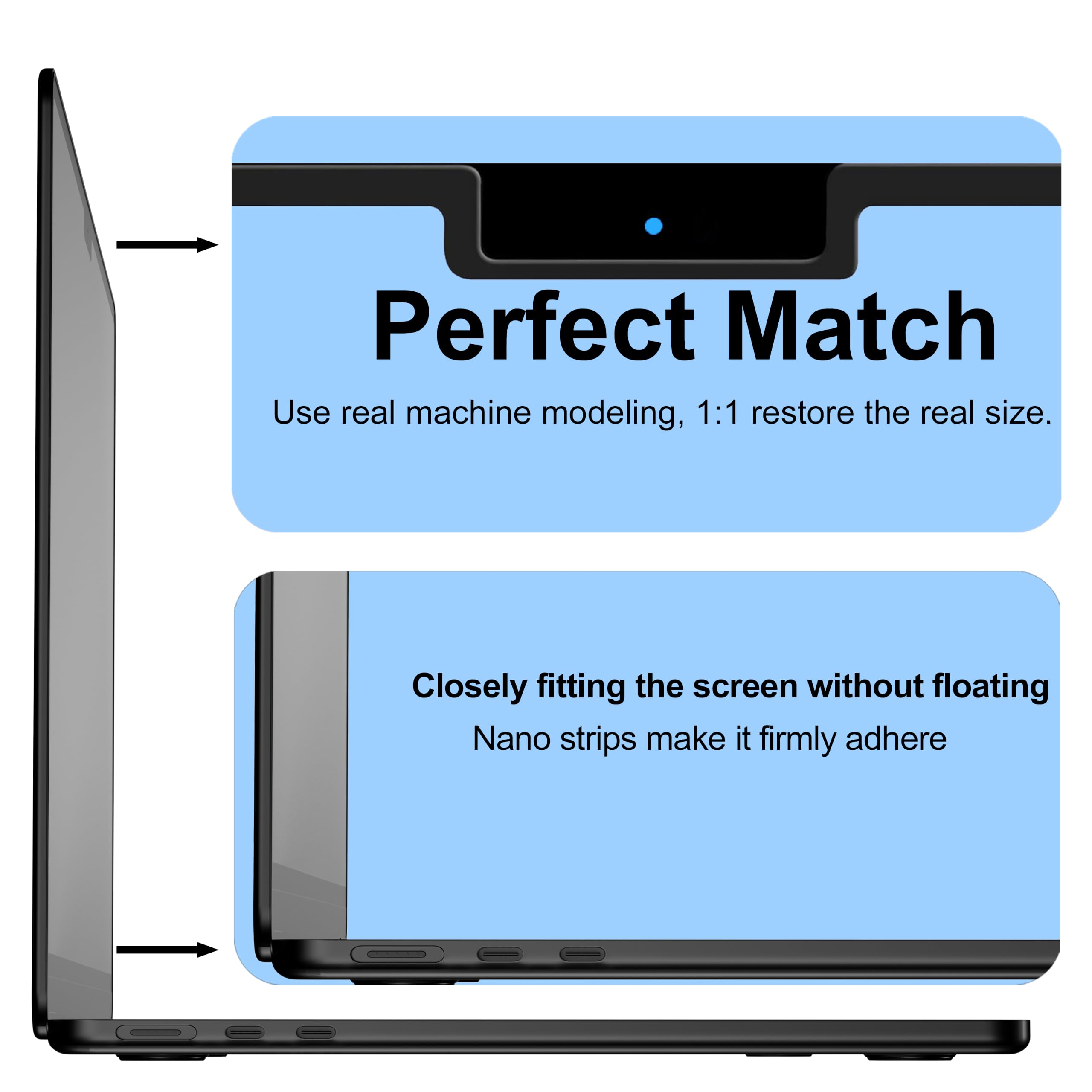 Schermo filtro privacy per laptop MacBook Air 15 pollici (2023 ~ 2026, M2 ~