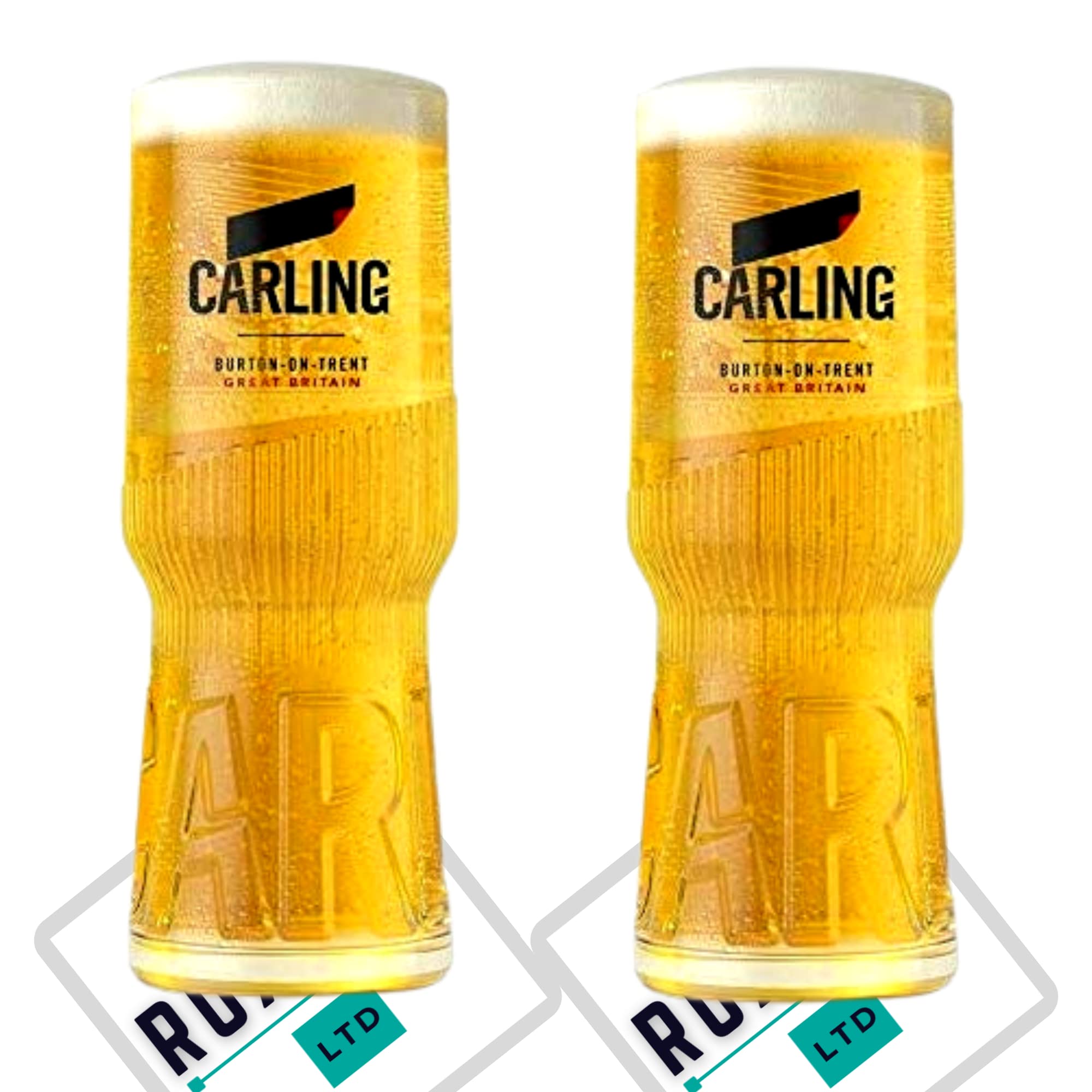 Roxley - Set Di 2 Bicchieri Da Pinta In Vetro Kopparberg Per Sidro - Con 2 Sottobicchieri Da Birra - Stampati Con Inchiostro Ceramico, Lavabili In Lavastoviglie - 5