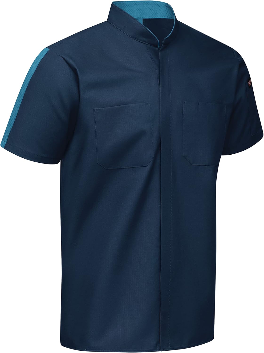 Red Kap Men's Tall Size Short Sleeve Two Tone Pro+ Work Shirt with Oilblok and Mimix, Navy, 3X-Large - Image 4