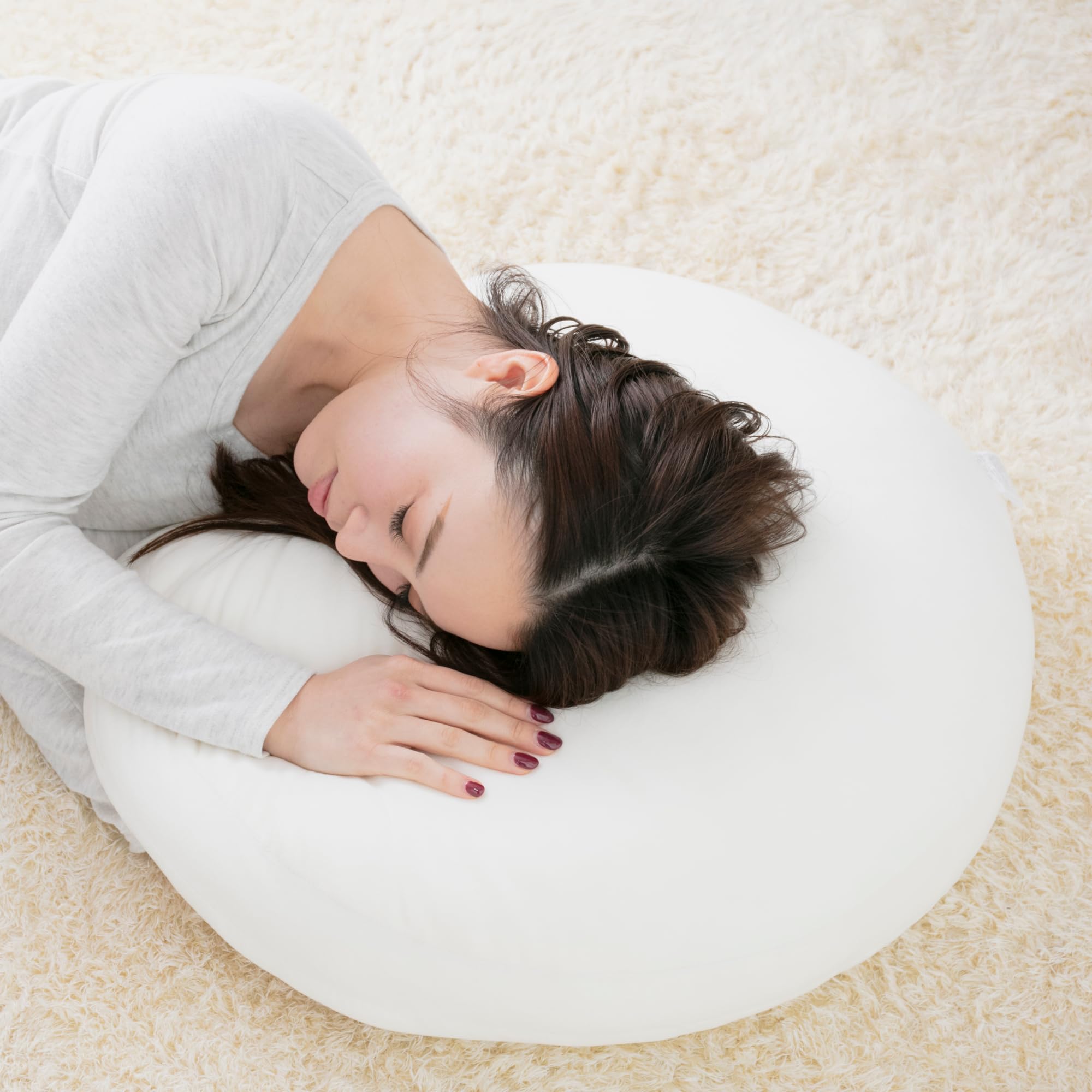 Amazon.co.jp: supisupi クッション もちもち 円形 直径60cm おしゃれ