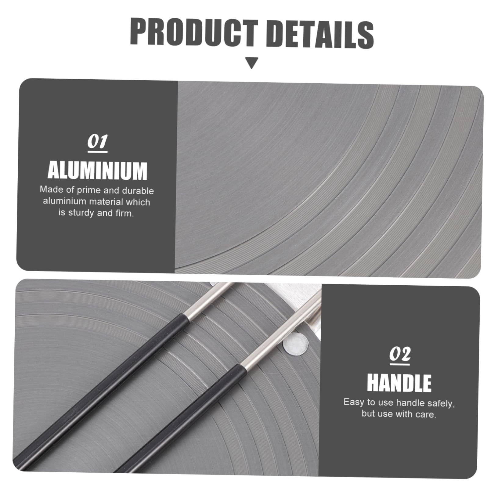 Mikinona Placa de Conducción de Calor de Aluminio con Asa, para Estufa de Gas, Calentamiento Uniforme y Diseño de Tirador, Cocina
