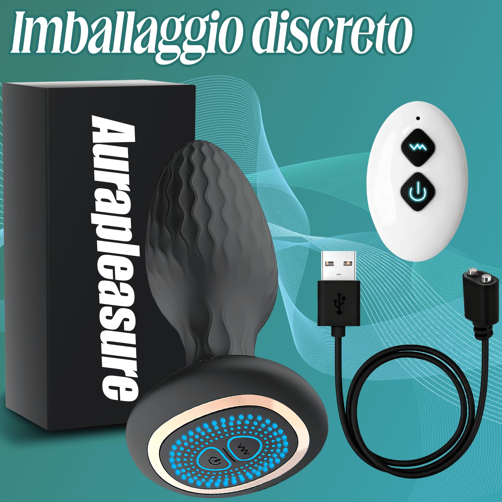 Vibratore Anale, Stimolatore Prostata, Vibratoreper Uomo Professionale Plug Analesex Toy Dilatatore Ano per Uomo Vibratoreper Donna Analesex Toy Telecomando Sex Toys Sessuali per Uomini