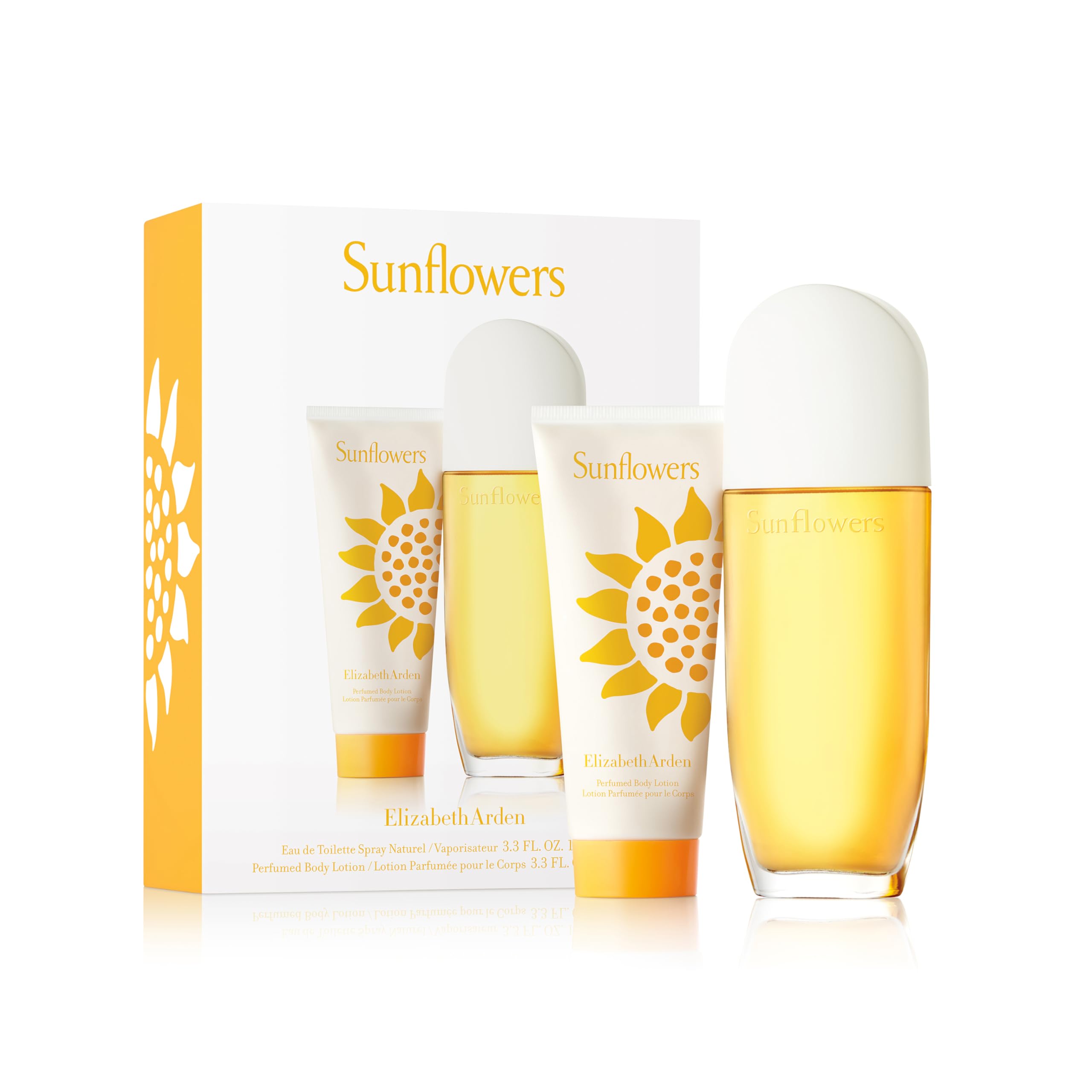 Elizabeth Arden - Sunflowers, Set Donna 2 Pezzi: Eau de Toilette Spray 100 ml e Lozione Corpo Profumata 100 ml, Coffret Regalo