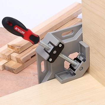 WETOLS 90 Degree Corner Clamp Set, 4 Pcs Adjustable Clamps for Woodworking