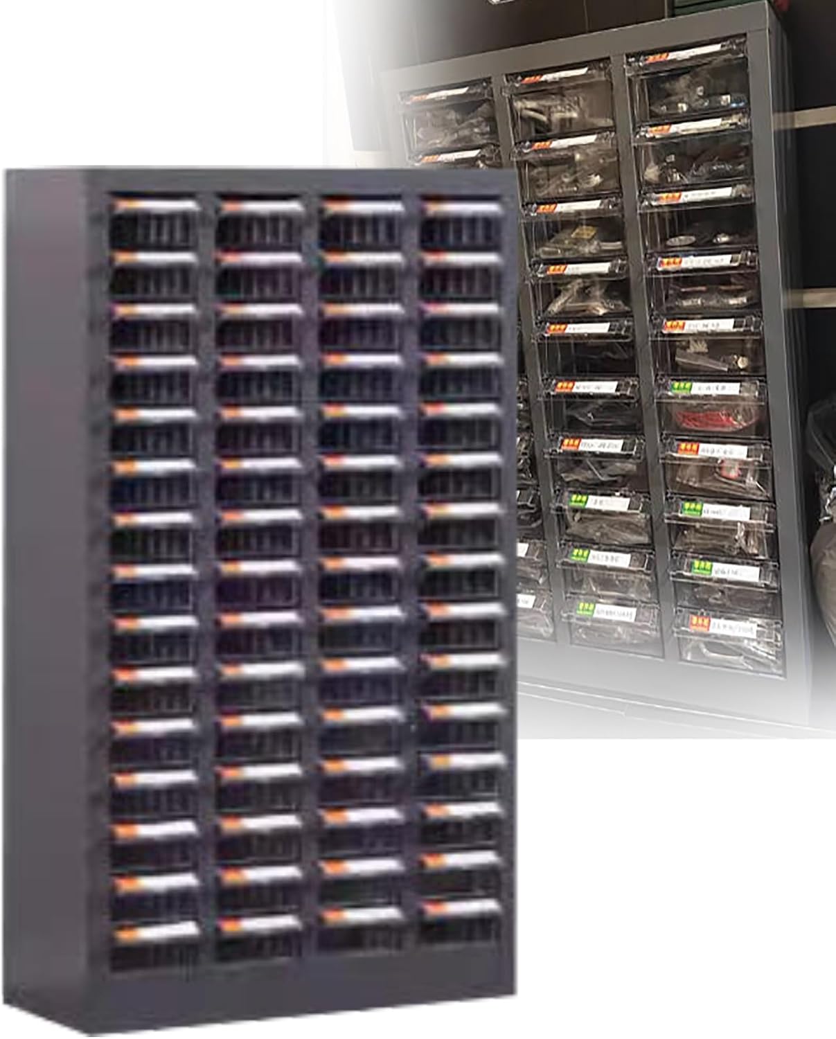 Multi-Der Parts STO Cabinet, Tool nizer, Worhop Parts Display Case, STO Solut for Small Parts, and Versatile Design