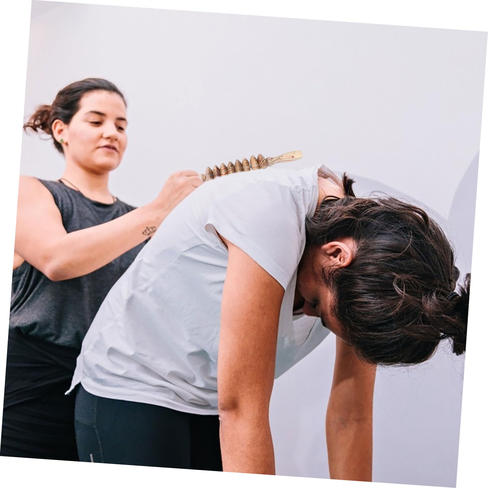 UPKOCH Holz Massagerolle 2 Stück für Beine und Taille mit Entspannender Massagefunktion zur Stoffwechselförderung Gesundheitsmassagegerät für Fitnessbegeisterte und Senioren
