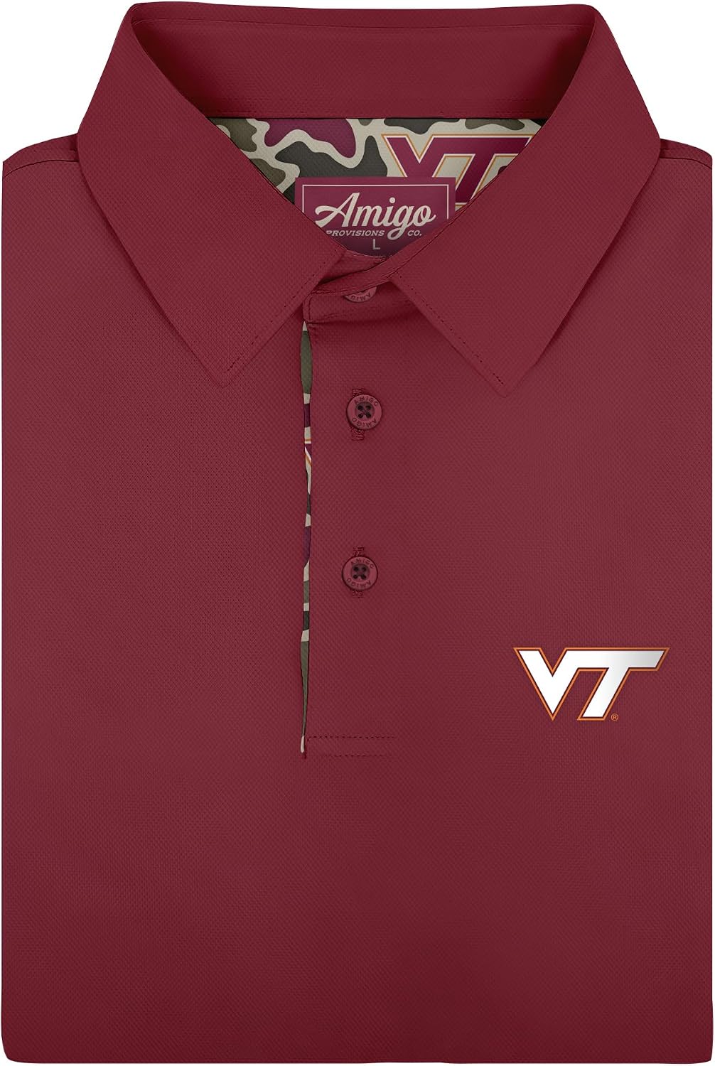 Amigo NCAA Mens Licensed Mens Short Sleeve Solid Sierra Polo