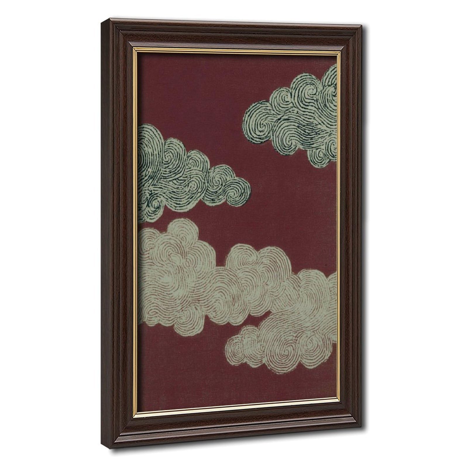 Bareronor Japanese Cloud Canvas Poster Bedroom Decor Landscape Office Room Decor Gift 24" L X 36" W
