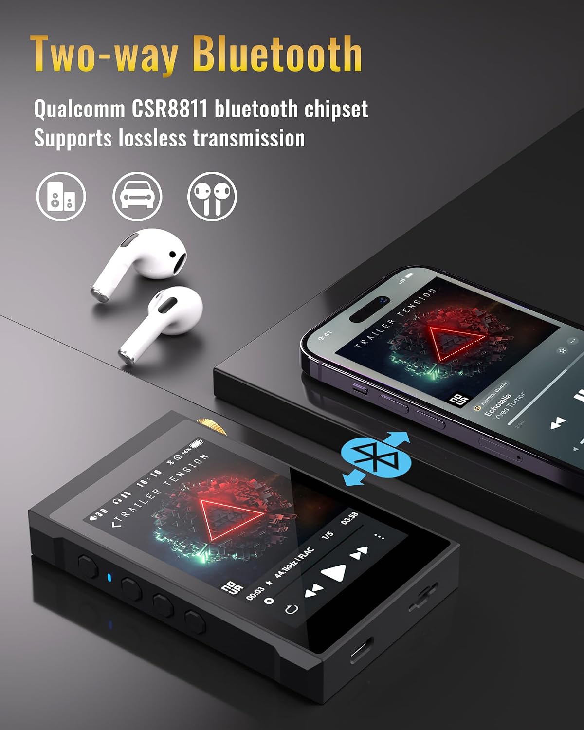 Close-up of Phinistec S7 showing side buttons, USB-C port, and Micro SD slot