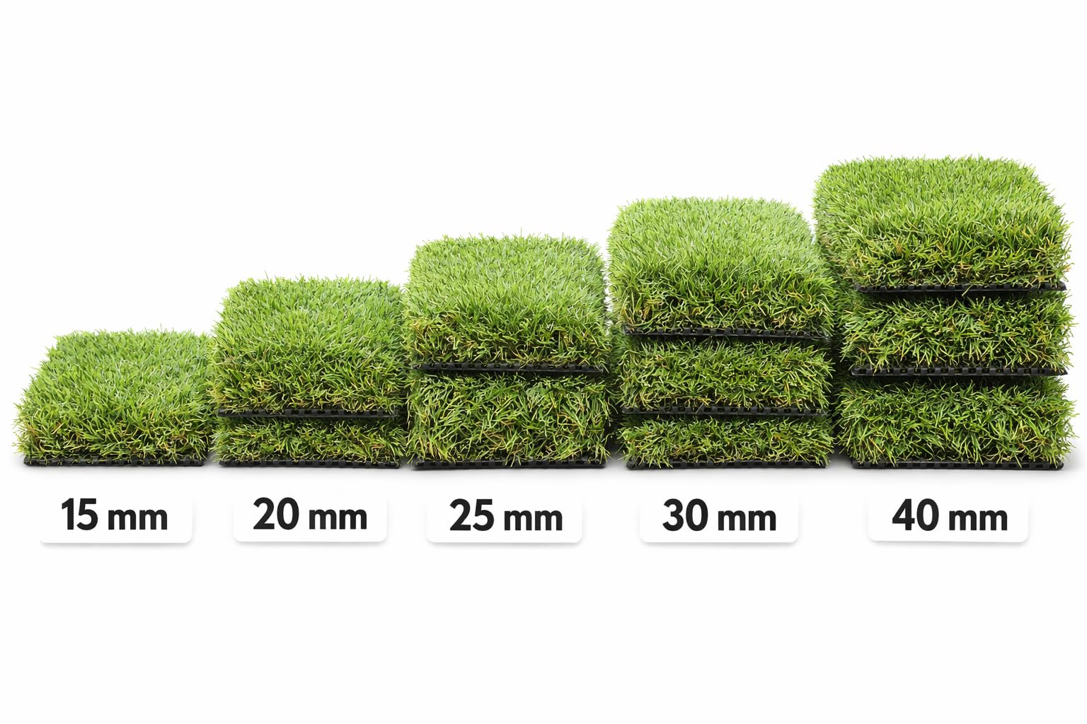 Prato Sintetico 1x5 m Erba Artificiale Drenante Diverse Altezze 15 20 25 30 35 40 mm Effetto Realistico Soffice per Giardino Balcone Terrazzo LEMAG SRL (30MM)