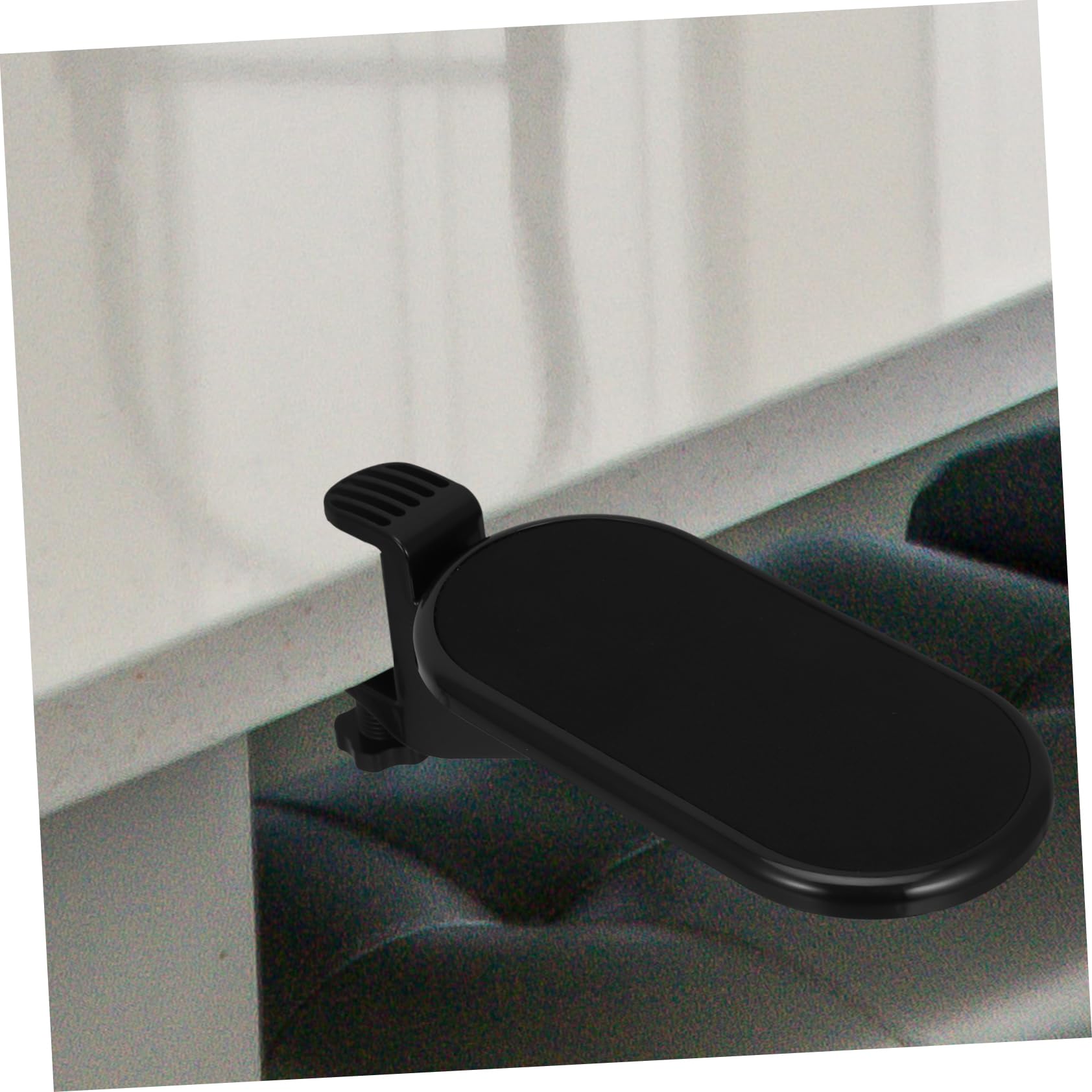 Uonlytech 3 Stück Handmontage rotierende Büro erweitert einstellbar Arm Ellenbogenstütze groß falten Handgelenkstütze für Tastatur Schreibtisch-Ellenbogenstütze Eva Black