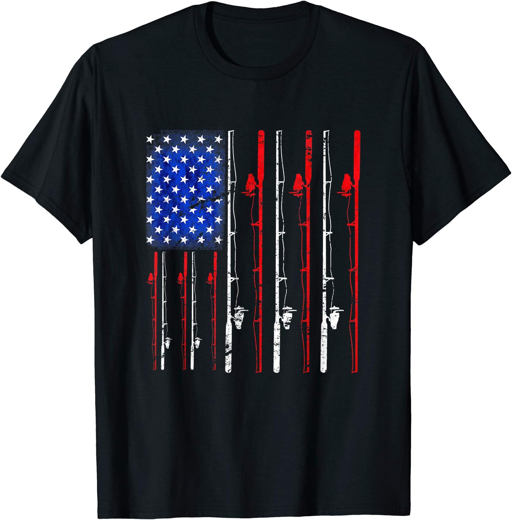 Fishing Shirt American Flag Shirt Fishing T-Shirt