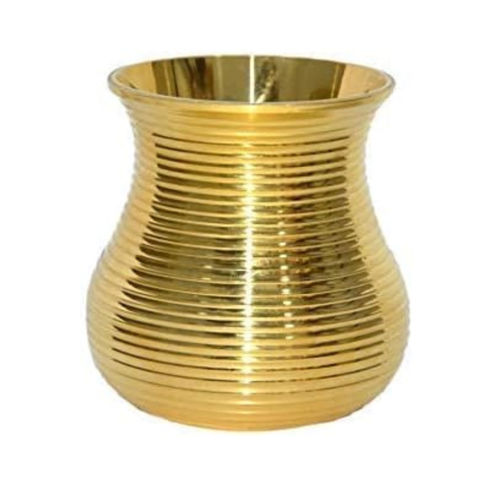 Aatm Brass Designer Kalash Lota for Pooja and Drinkware Height 3.3 Inches