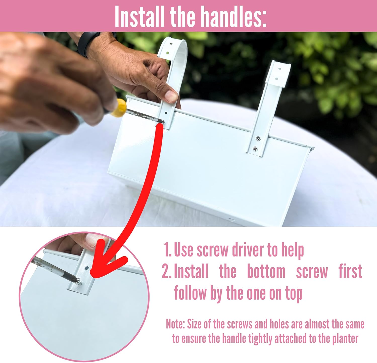 LaLaGreen Rail Planter (16 Inch, 4 Pack) Rectangular Metal Metal Hanging Flower Pots Railing Fence Balcony Gardening for Apartment Patio Planters Garden Style Iron Outdoor Deck Decoration Porch Decor