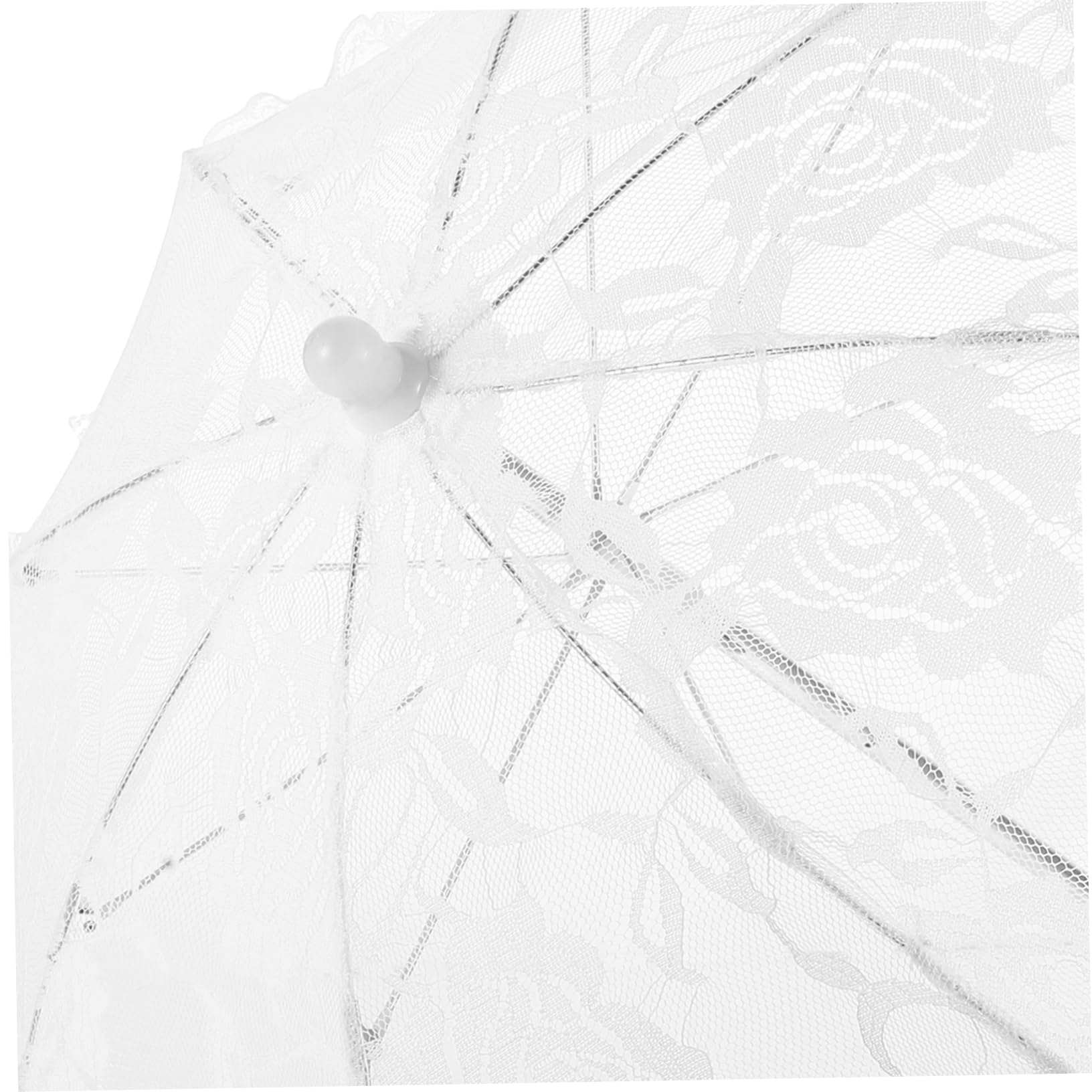 PACKOVE 4pièces Parasol Dentelle pour Mariée Accessoire Élégant pour Cérémonie De Mariage Et Séances Photo Léger Et Romantique