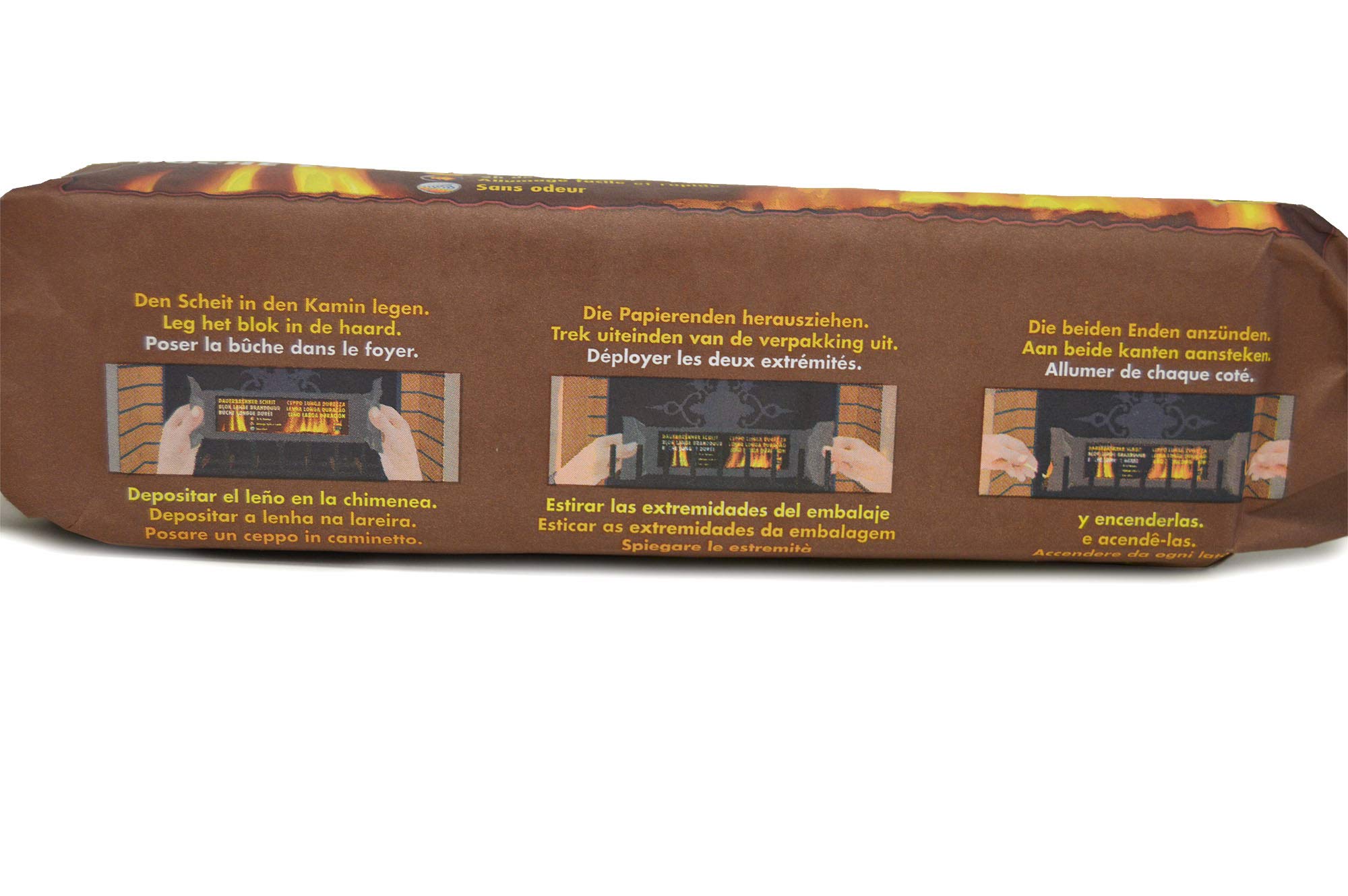 Pyro Feu 24770-12 Legno calorifico a lunga durata 1,120 kg