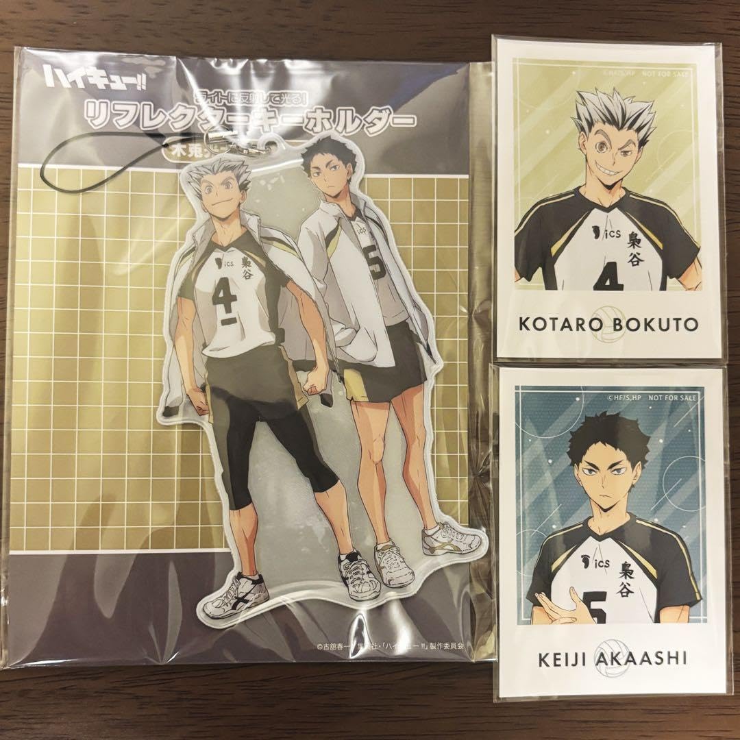 Amazon.co.jp: リフレクターキーホルダー 木兎 赤葦 梟谷 全国遠征