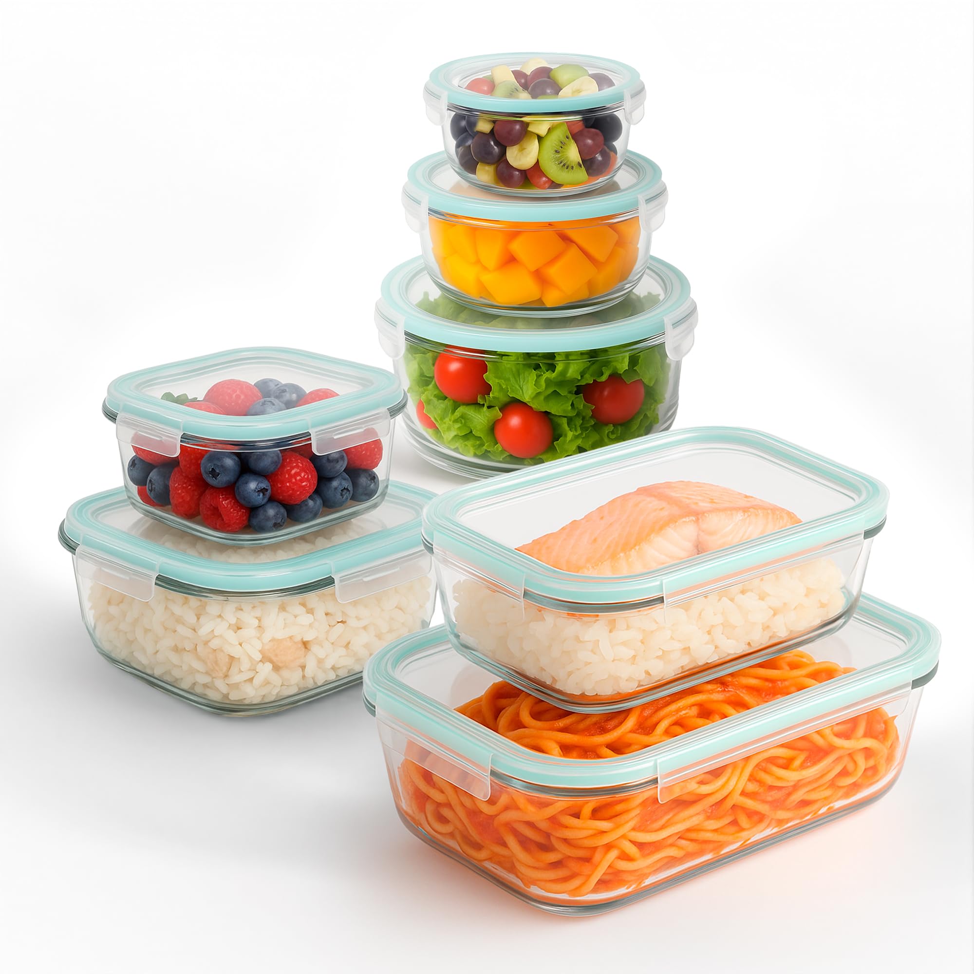 Lot De 8 Liens Alimentaires En Silicone Réutilisables – 20,5cm, Couleurs Assorties, Pour Ficeler Viandes, Légumes, Sacs
