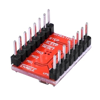 HiLetgo 5pcs A4988 Stepstick Stepper Motor Driver Module with Heat Sink for 3D Printer Reprap Suitable for Mendel Huxley Arduino