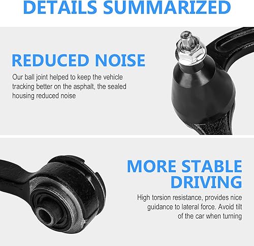 Miniatura 2 de Front Upper Control Arm Ball Joint Suspension Kit Fit for Ford F150 (Not for Raptor) 2009 2010 2011 2012 2013 2014, with Sway Bars Links Tie Rods