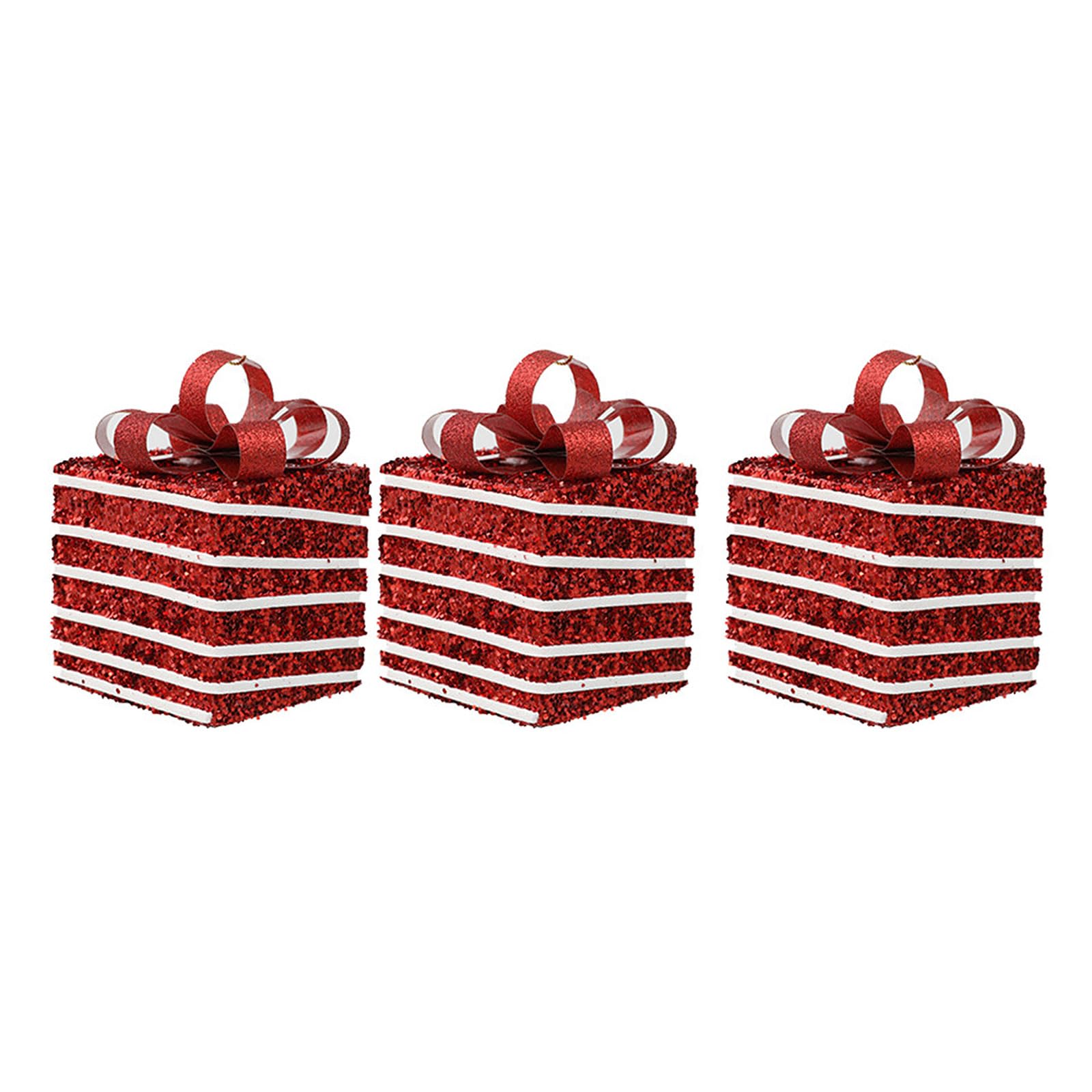 Festive Atmospheres with Foam Gift Box Ornaments with Lanyard for Christmas Tree Decoration Easy Hangings Box Ornaments