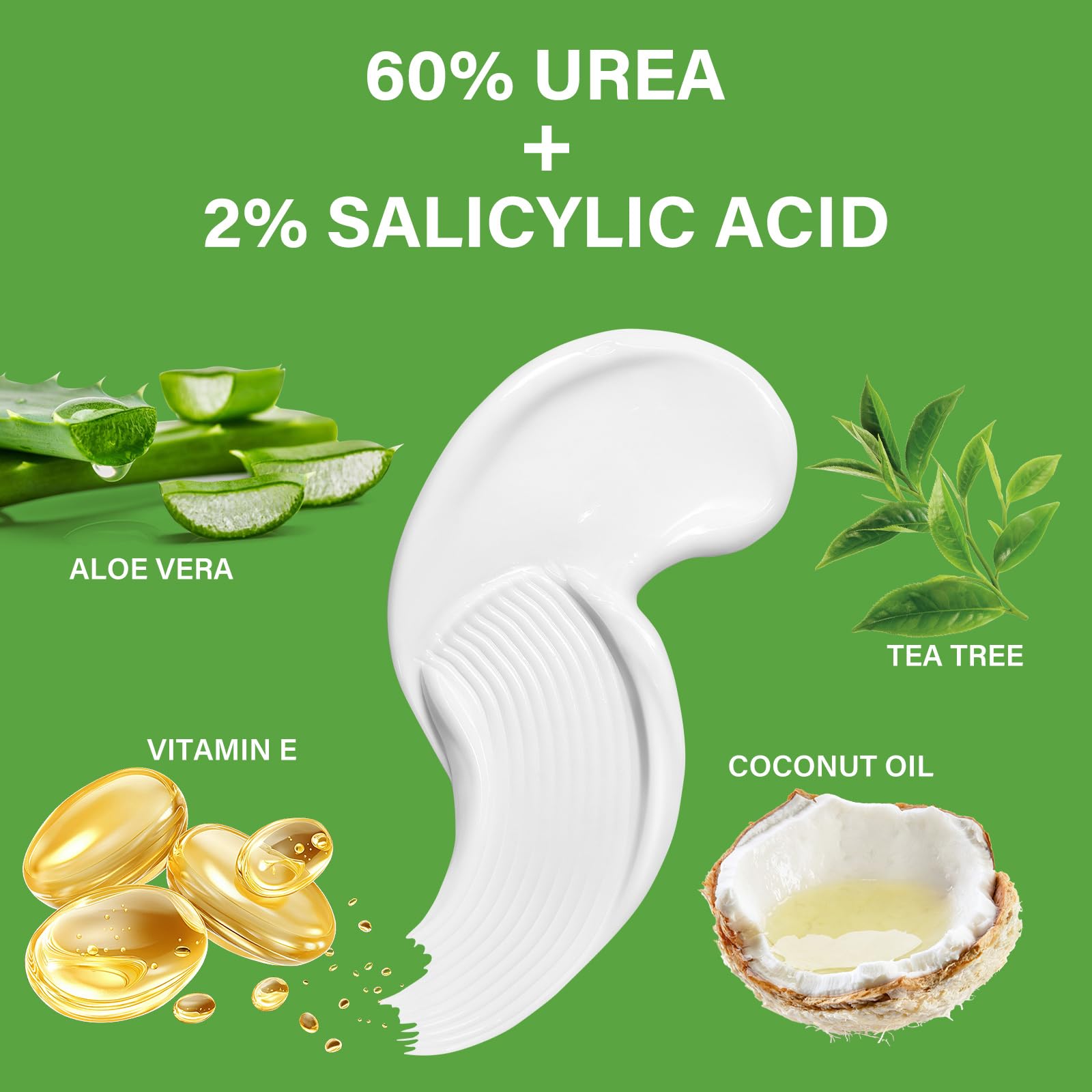 AOPEIBOTO Urea Cream for Feet Foot Cream for Very Dry Feet Cracked Heels, Hard and Dry Skin, Foot Moisturiser, 5.29oz/150g - Image 2