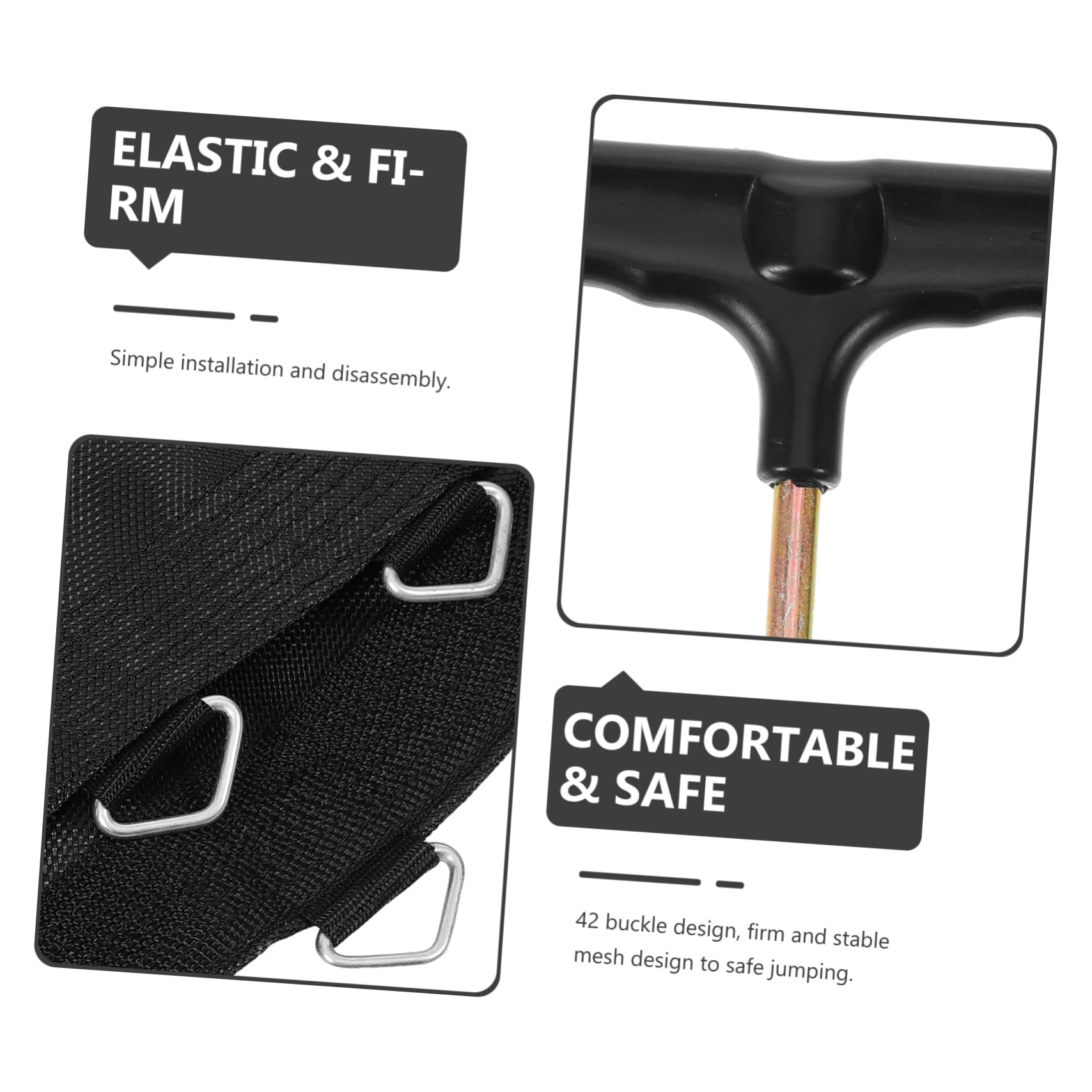 NAMOARLY Trampoline Mat Replacement Jumping Pad Strong Mesh Jumping Cushion for Trampoline Breathable Design