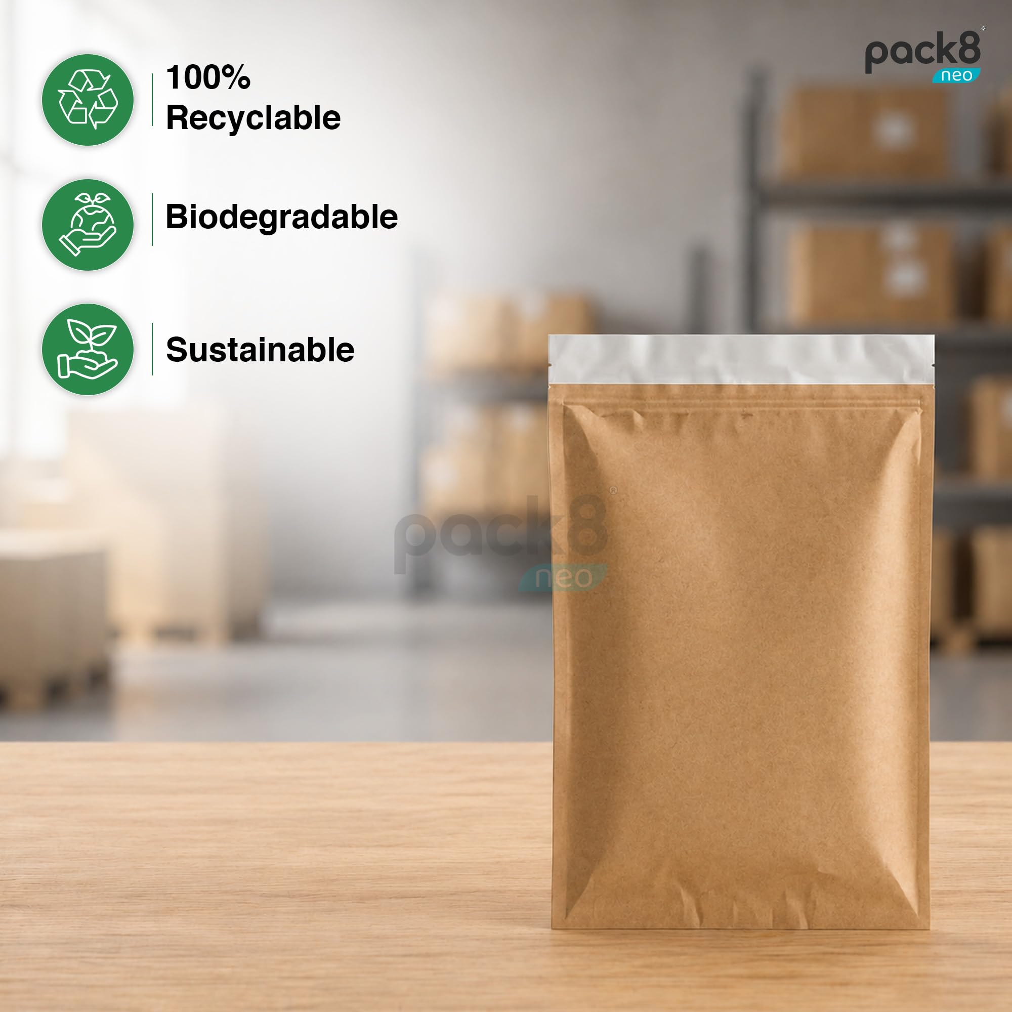 Pack8 Neo Paper Courier Bags Flap with Self-Adhesive Tape (12" x 16") | Paper Pouch Bags for Packing & Shipping | Pack of 50 1