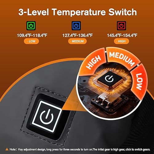 Miniatura 2 de Calentador de manos calentado bolsa de mano con banco de energía recargable de 10000 mAh portátil USB calentador de manos