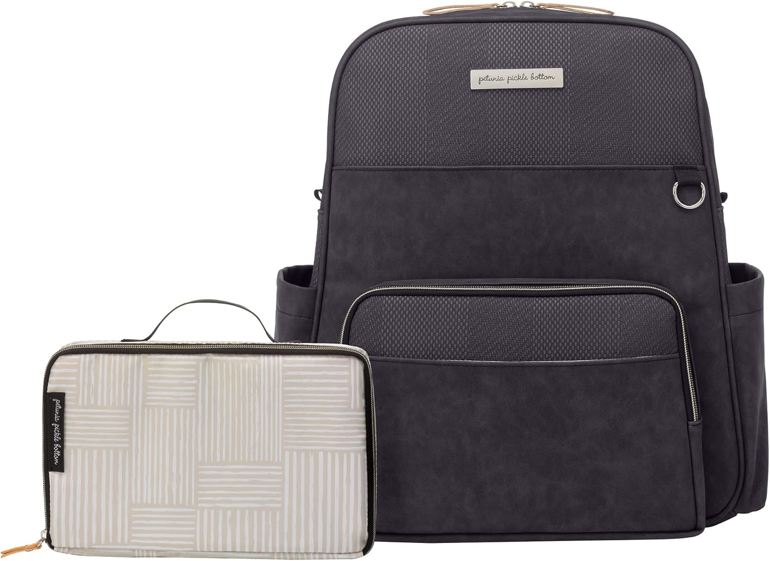 Petunia Pickle Bottom Sync Backpack | Diaper Bag | Diaper Bag Backpack for Parents | Top-Selling Stylish Baby Bag | Sophisticated and Spacious Backpack for On The Go Moms | Carbon Cable Stitch