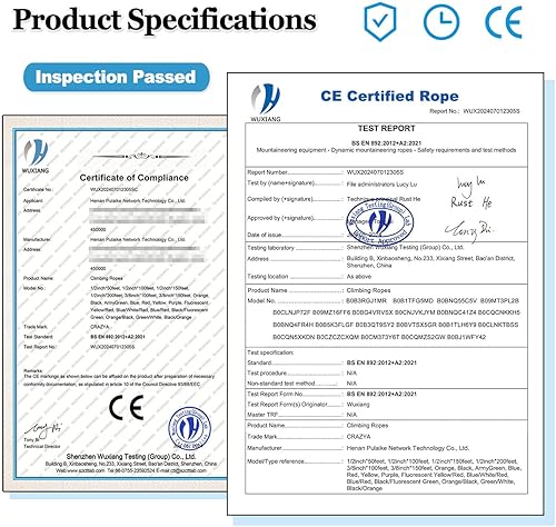 Miniatura 4 de CRAYZA Cuerda de poliéster trenzada doble 12 pulgada x 100 pies cuerda de aparejo arborista fuerte 48 hebras para trabajo de árbol tirar de vela