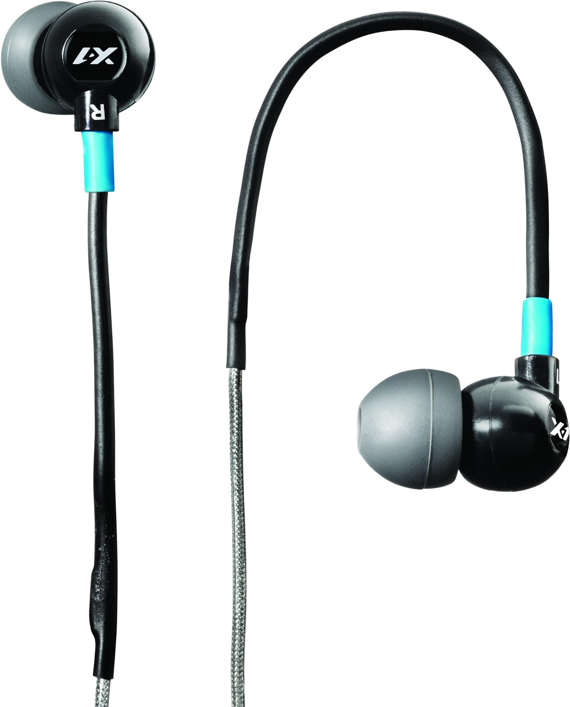 X-1 (Powered by H2O Audio) TR1-BK-X Trax Custom Fit in-Ear Sport Headphones (Black) Discontinued by Manufacturer