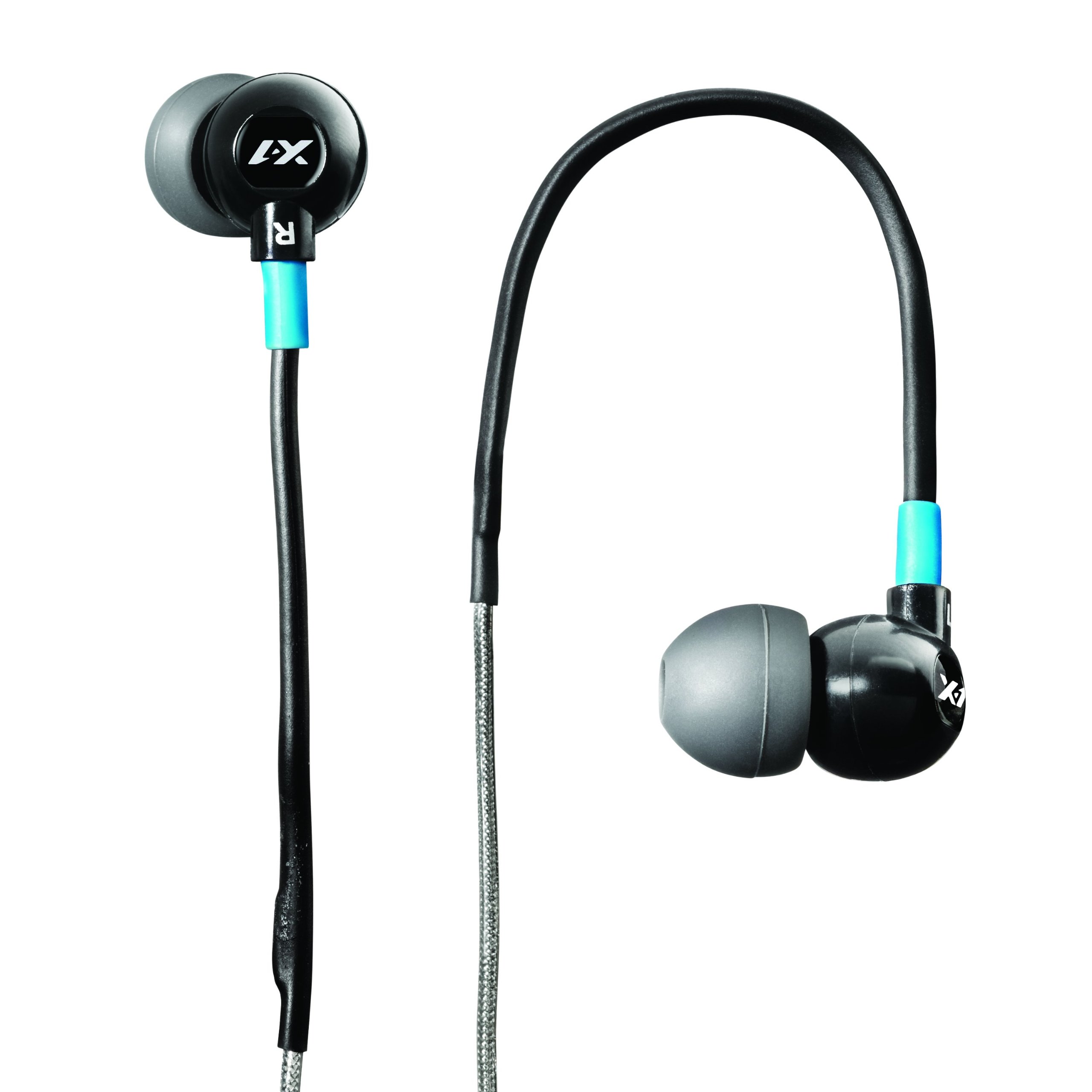 X-1 (Powered by H2O Audio) TR1-BK-X Trax Custom Fit in-Ear Sport Headphones (Black) Discontinued by Manufacturer