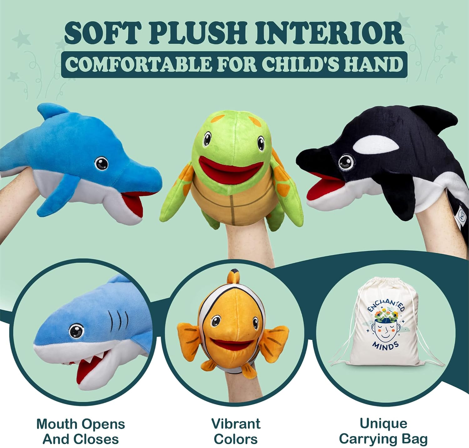 Marionetas De Mano De Familia Negra – Set De Títeres De Peluche Con Boca Abierta, Juguetes Educativos Para Contar Historias Y Aprender Roles Familiares