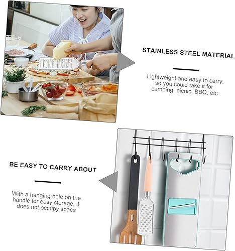 Miniatura 9 de LIFKOME Rallador multifunción Rallador de mantequilla vegetal Herramientas de cocina Trituradora de queso Rallador de patatas Rallador de nuez