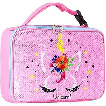 reversible sequin lunch box